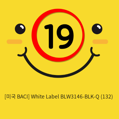 [미국 BACI] White Label BLW3146-BLK-Q (132)